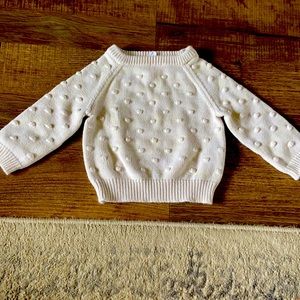 Jamie Kay 2Y girls bubble, dot knit sweater
